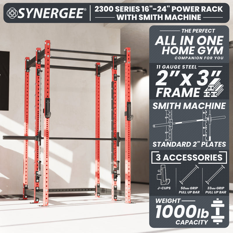 Synergee 2300 Series Power Cage with Smith Machine