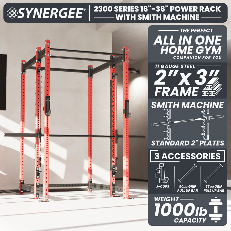 Synergee 2300 Series Power Cage with Smith Machine