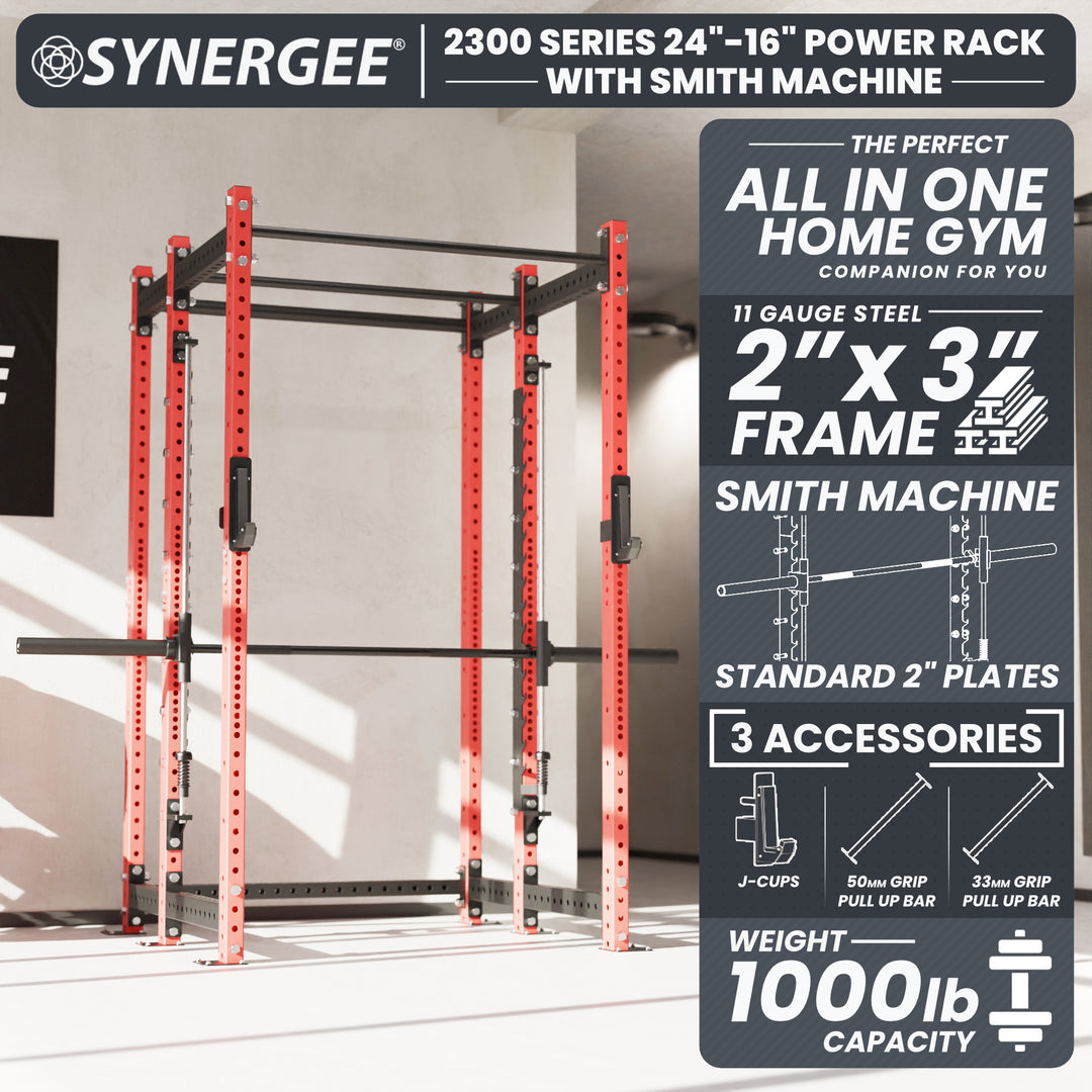 Synergee 2300 Series Power Cage with Smith Machine