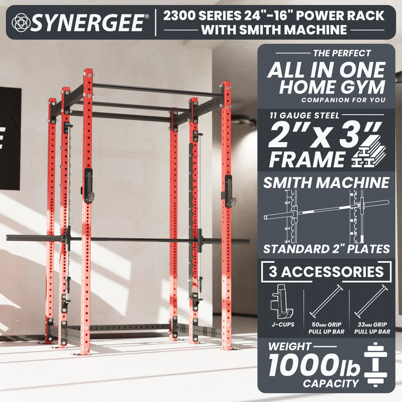 Synergee 2300 Series Power Cage with Smith Machine