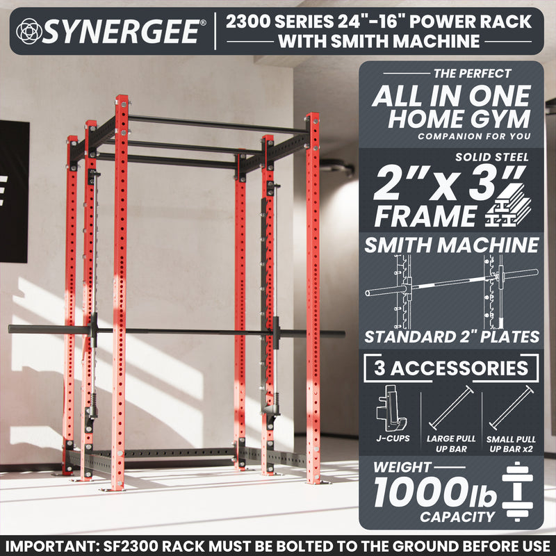 Synergee 2300 Series Power Cage with Smith Machine