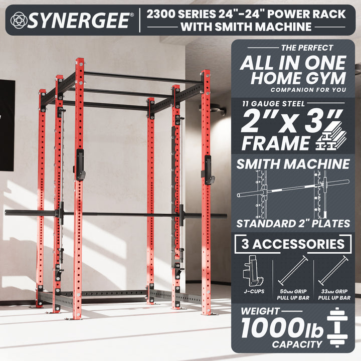 Synergee 2300 Series Power Cage with Smith Machine