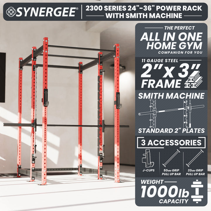 Synergee 2300 Series Power Cage with Smith Machine