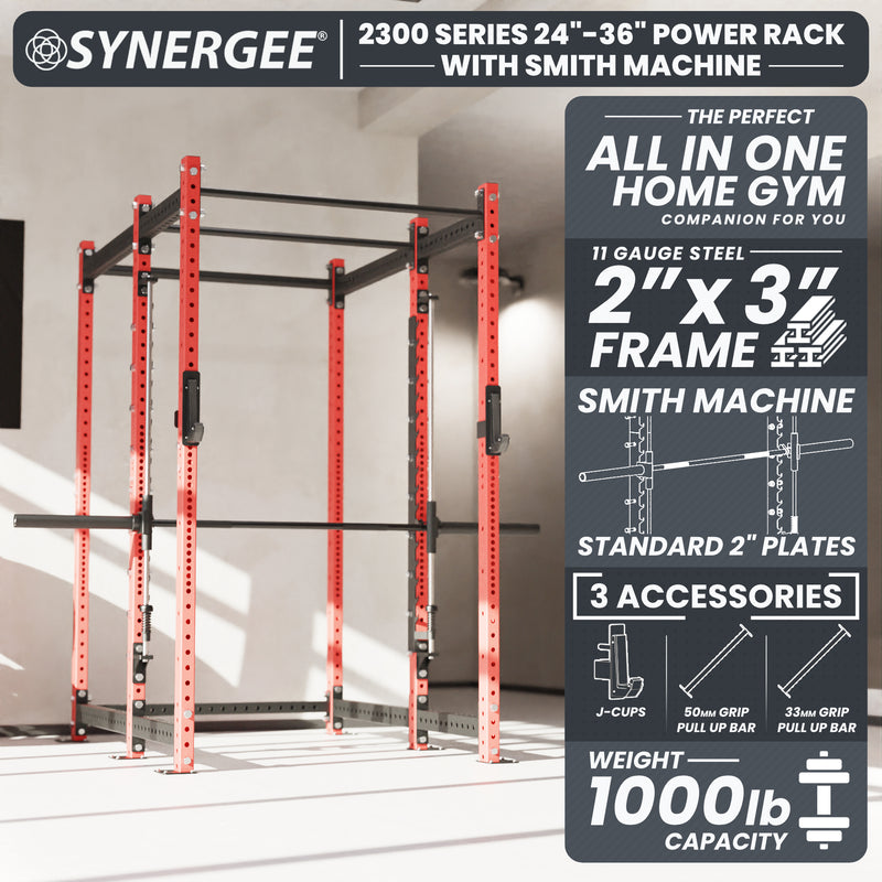 Synergee 2300 Series Power Cage with Smith Machine