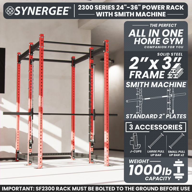 Synergee 2300 Series Power Cage with Smith Machine