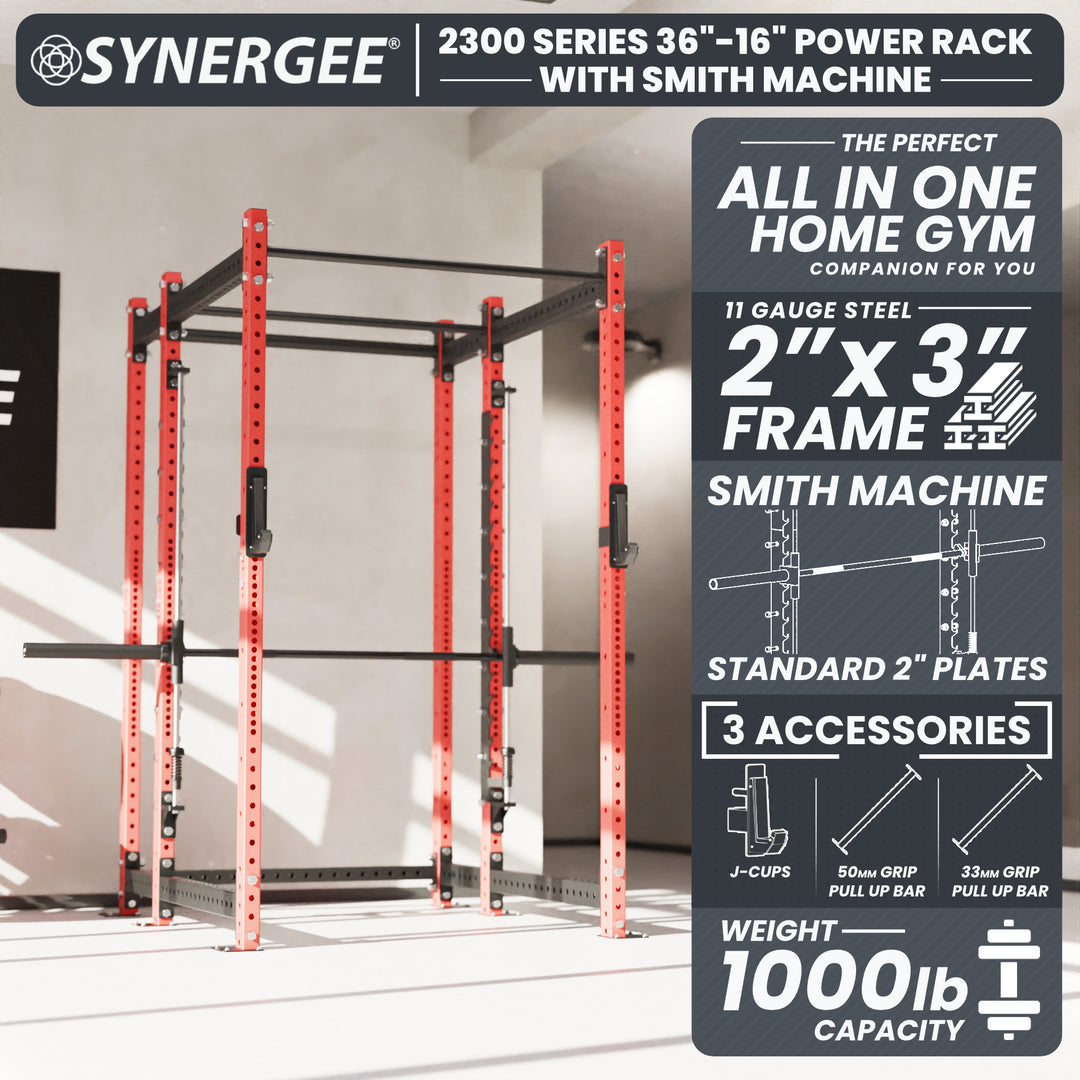 Synergee 2300 Series Power Cage with Smith Machine
