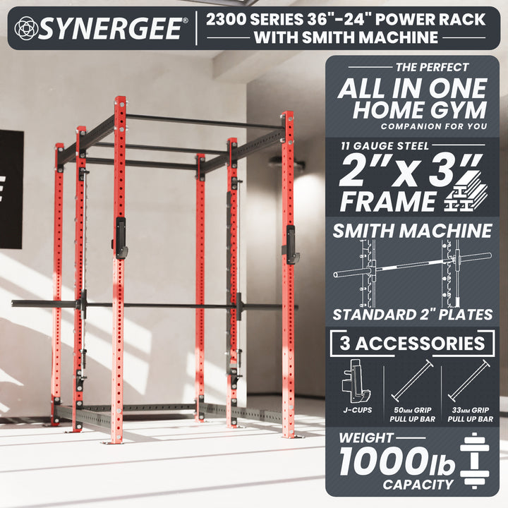 Synergee 2300 Series Power Cage with Smith Machine