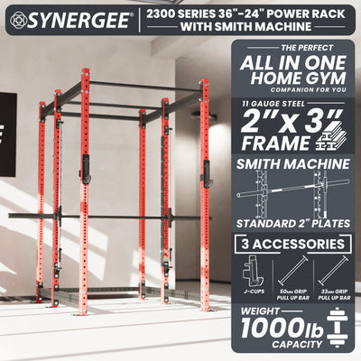 Synergee 2300 Series Power Cage with Smith Machine