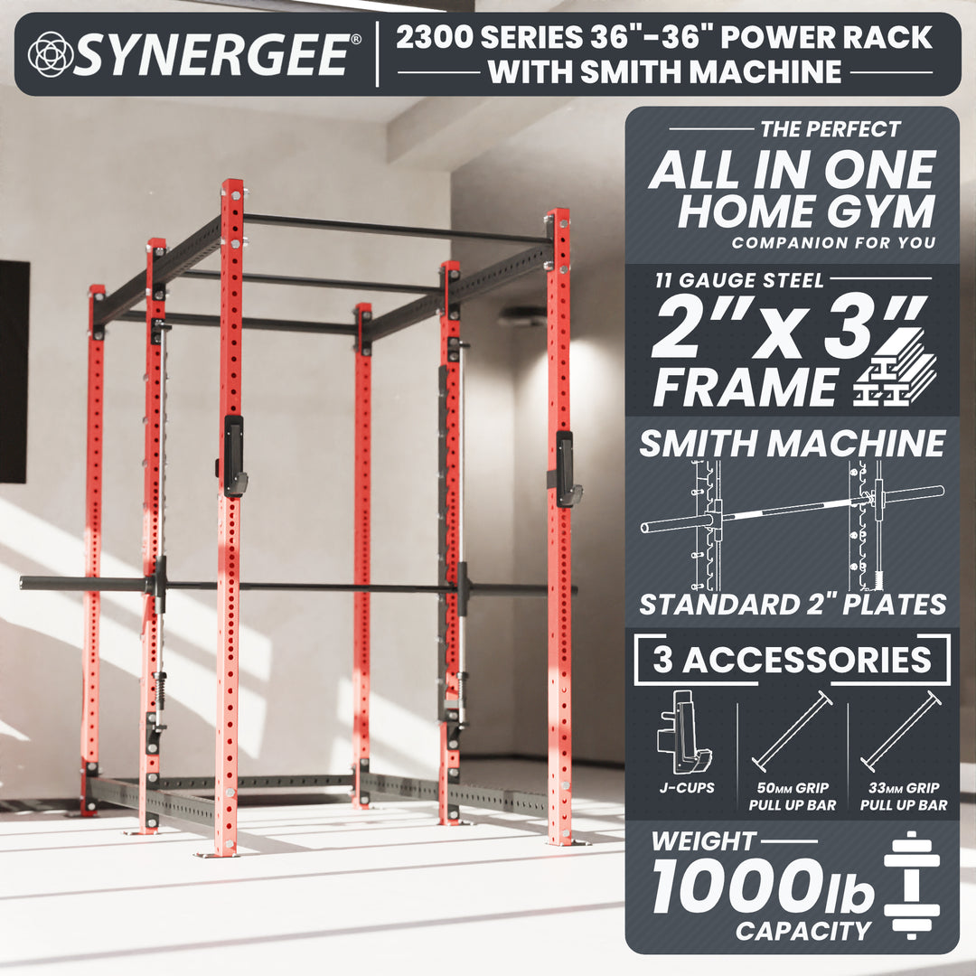 Synergee 2300 Series Power Cage with Smith Machine