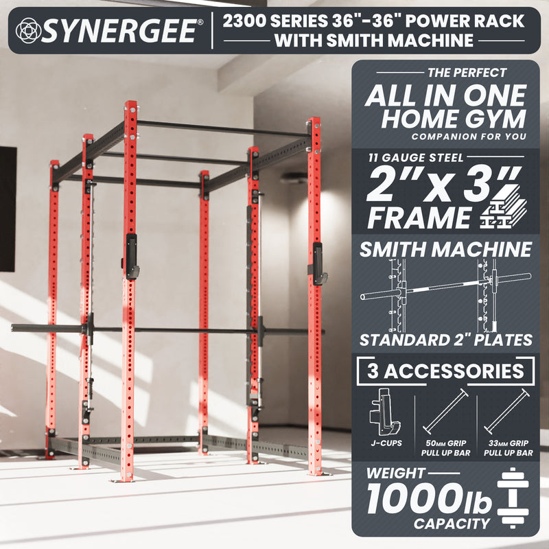 Synergee 2300 Series Power Cage with Smith Machine