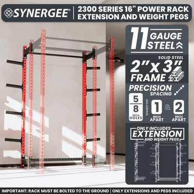 Synergee 2300 Series Upright Extensions