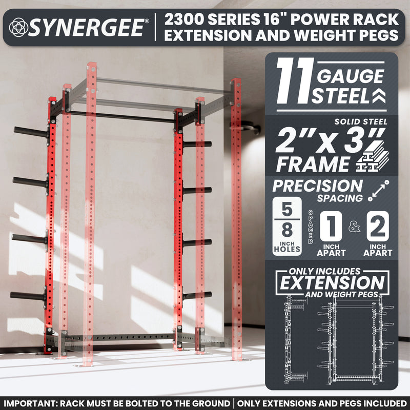 Synergee 2300 Series Upright Extensions