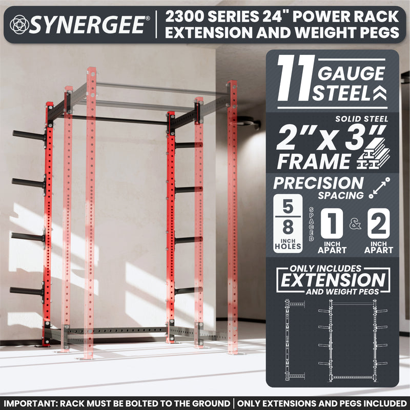 Synergee 2300 Series Upright Extensions