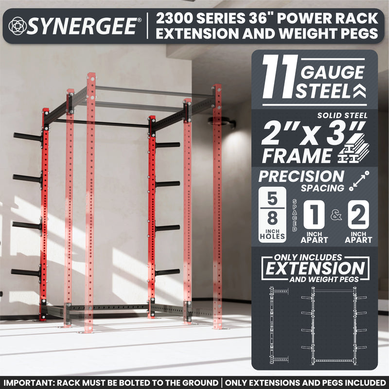 Synergee 2300 Series Upright Extensions
