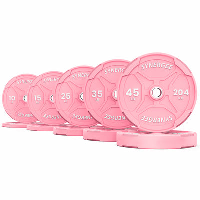 Synergee Pink EZ Grip Bumper Plates