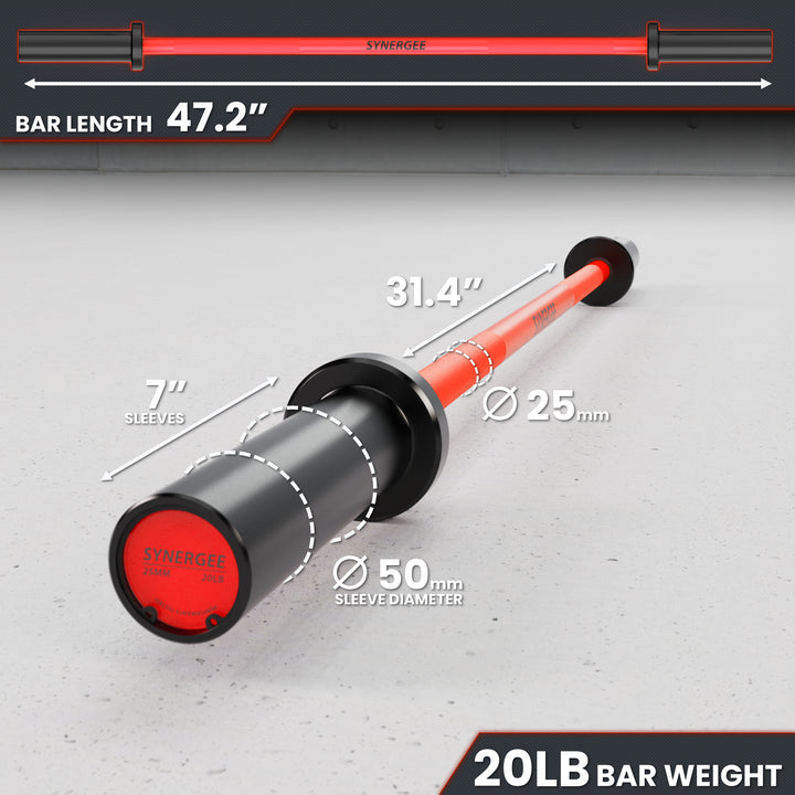 Synergee 20LB & 25LB Barbell