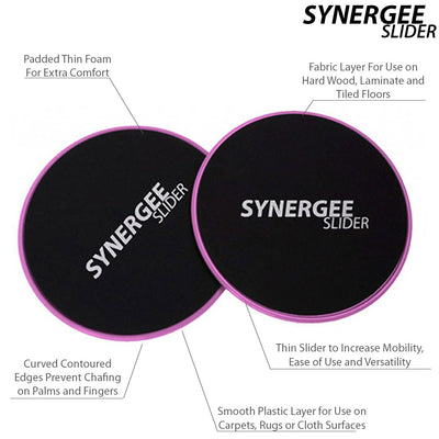 Synergee Power Pink Core Sliders - 80 Unit Bulk Buy