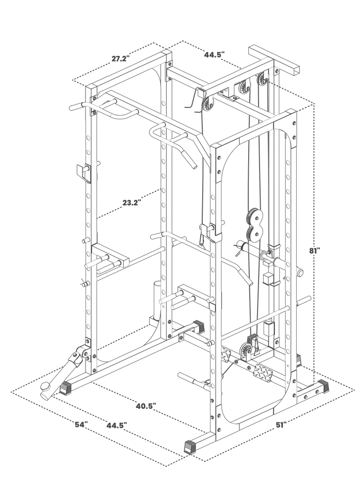 Synergee Power Rack With Pulley System | Synergee Fitness Canada ...