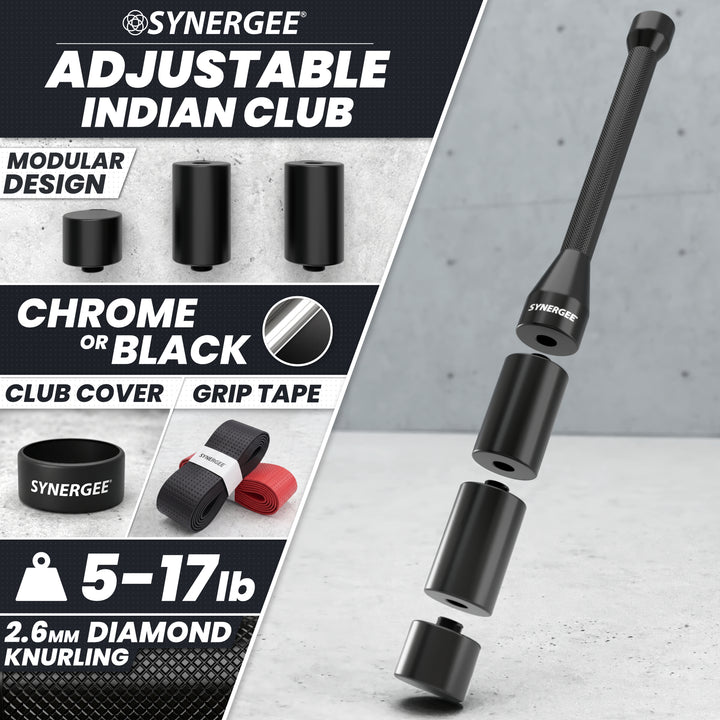 Synergee Adjustable Indian Club & Mace Bell