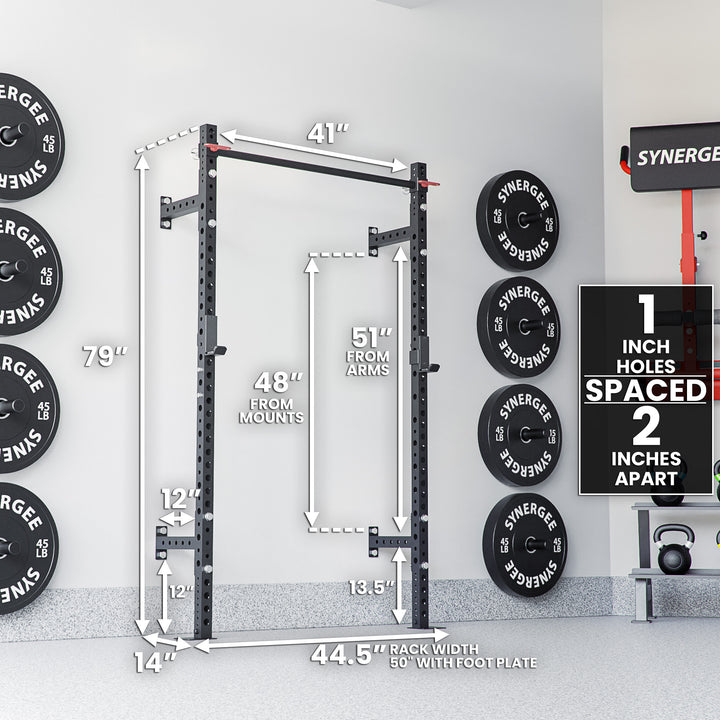 Synergee 2200 Series Wall Mounted Squat Rack