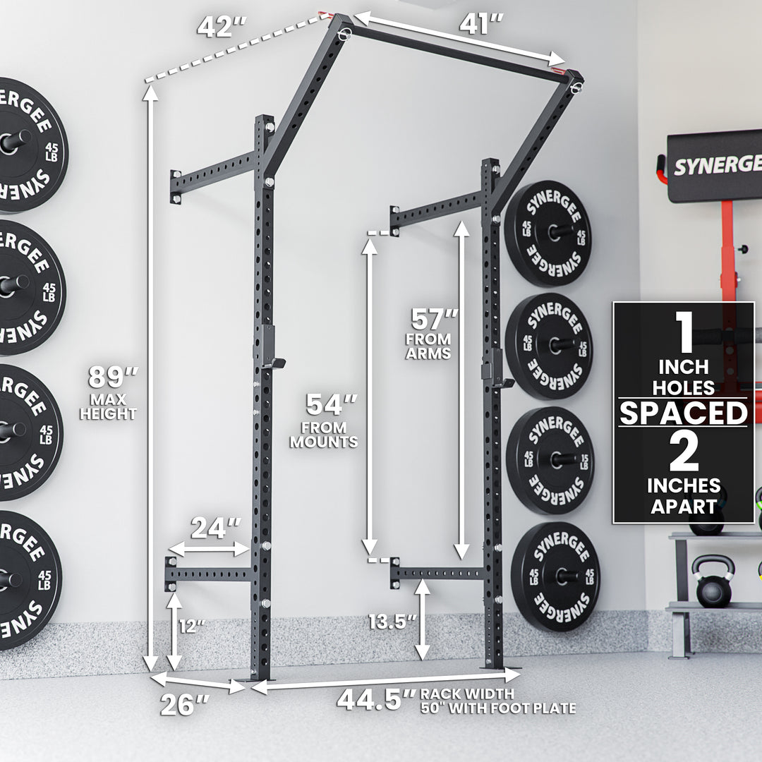 Synergee 2200 Series Wall Mounted Squat Rack