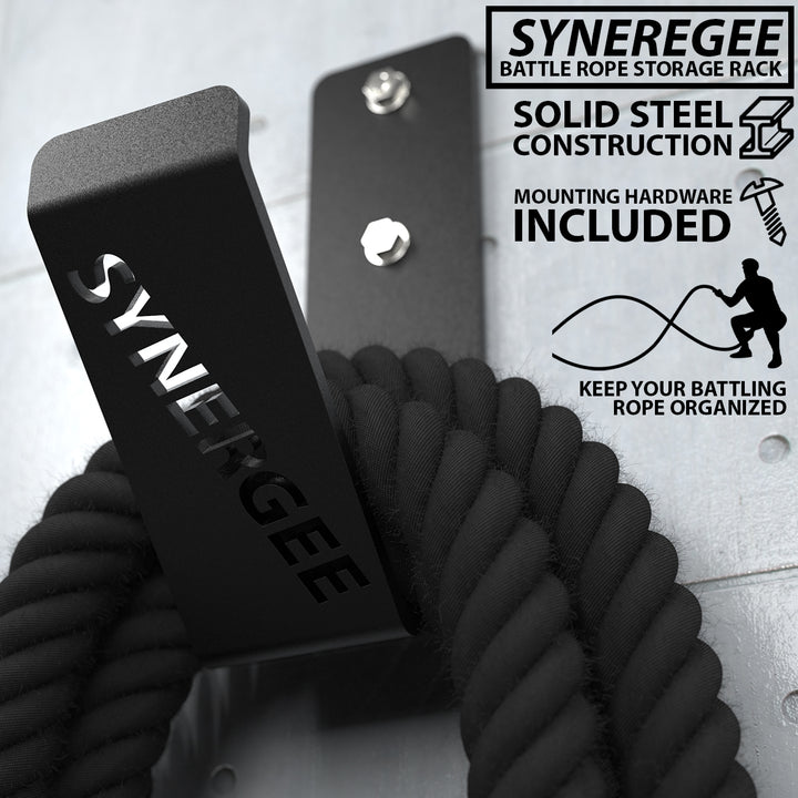 Battel Rope With Rack Synergee Battle Rope Rack | Synergee Fitness Canada – Synergee Canada