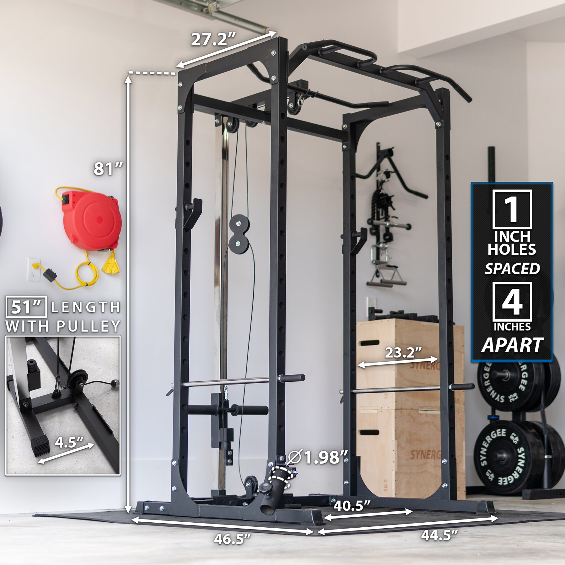 Synergee Power Rack & Pulley System Synergee Fitness Canada