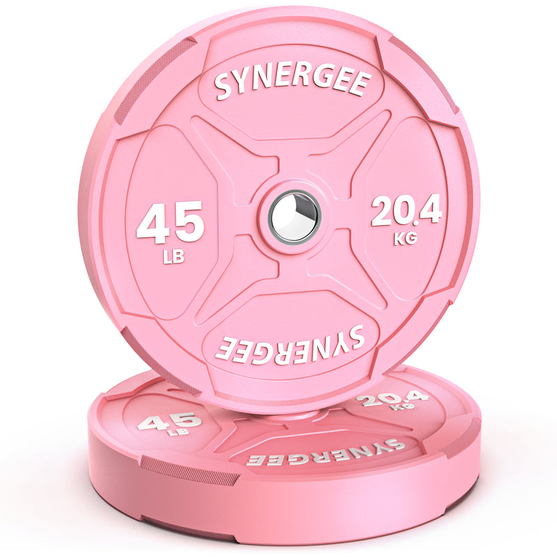 Synergee Pink EZ Grip Bumper Plates