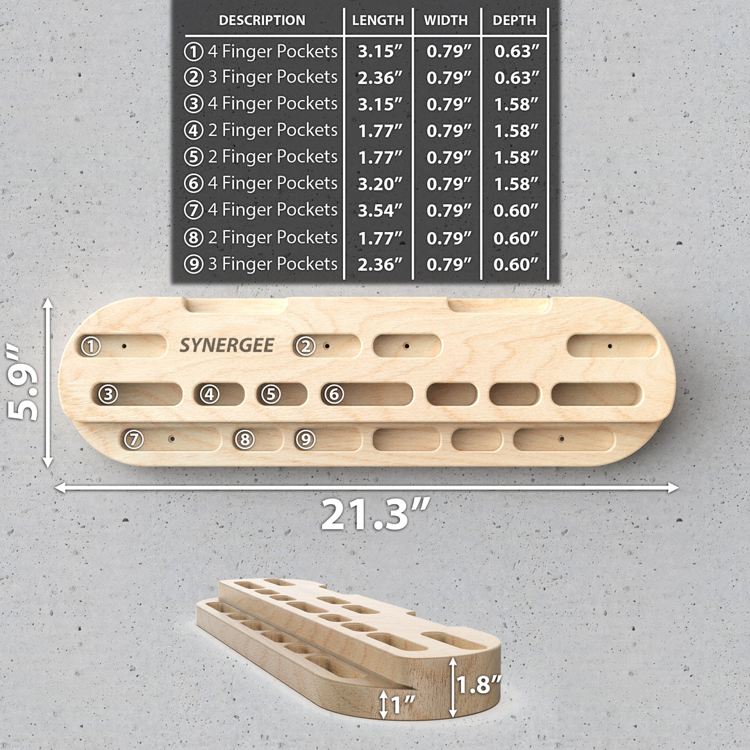 Synergee Wooden Hang Board