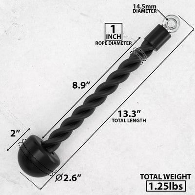 Synergee Tricep Rope Grip Cable Attachments