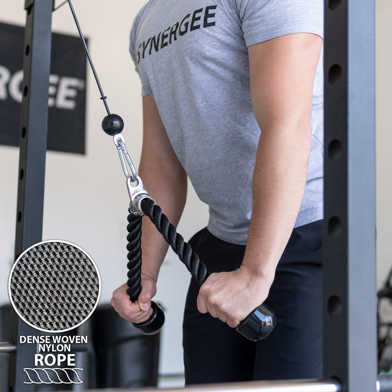 Synergee Tricep Rope Grip Cable Attachments