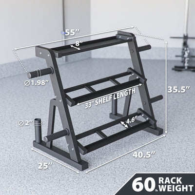 Synergee Dumbbell & Kettlebell Rack