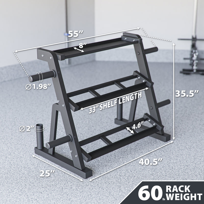 Synergee Dumbbell & Kettlebell Rack