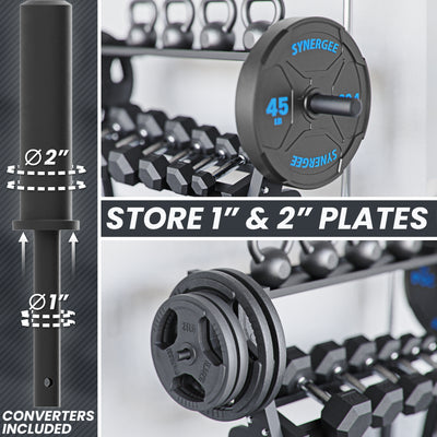 Synergee Dumbbell & Kettlebell Rack