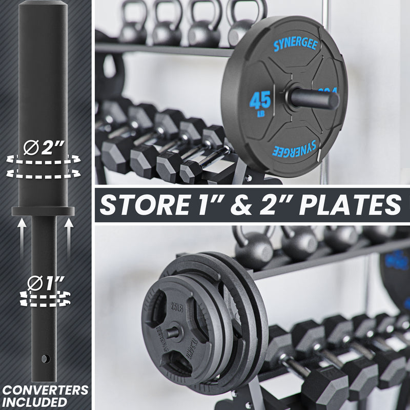 Synergee Dumbbell & Kettlebell Rack