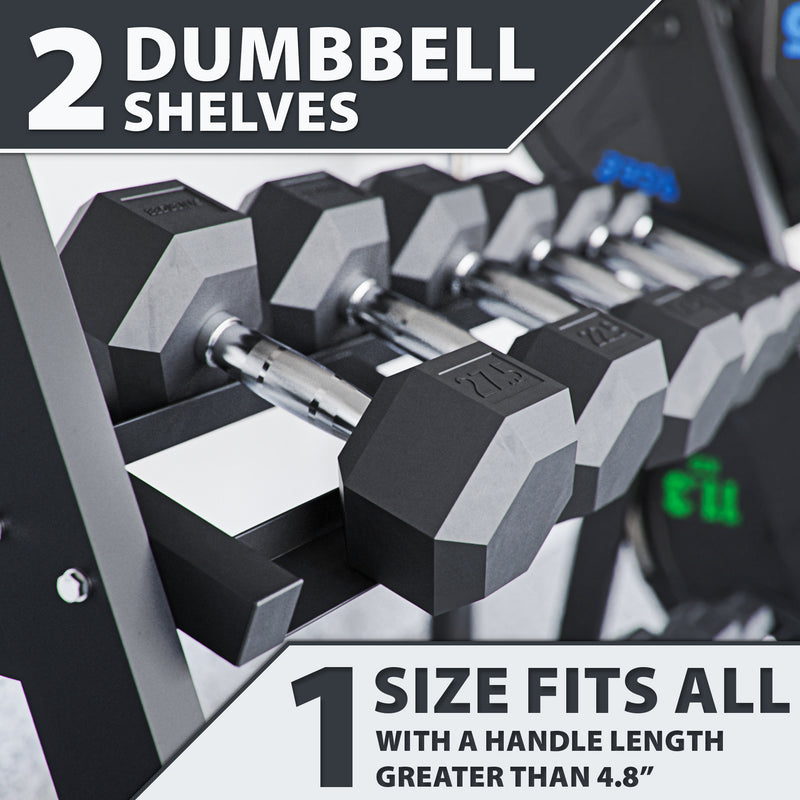 Synergee Dumbbell & Kettlebell Rack