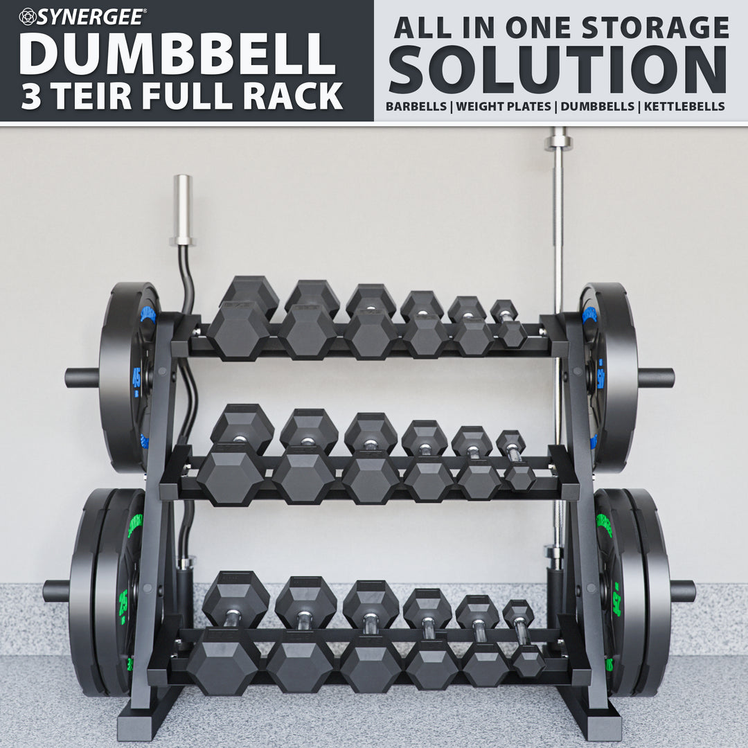 Synergee Dumbbell & Kettlebell Rack