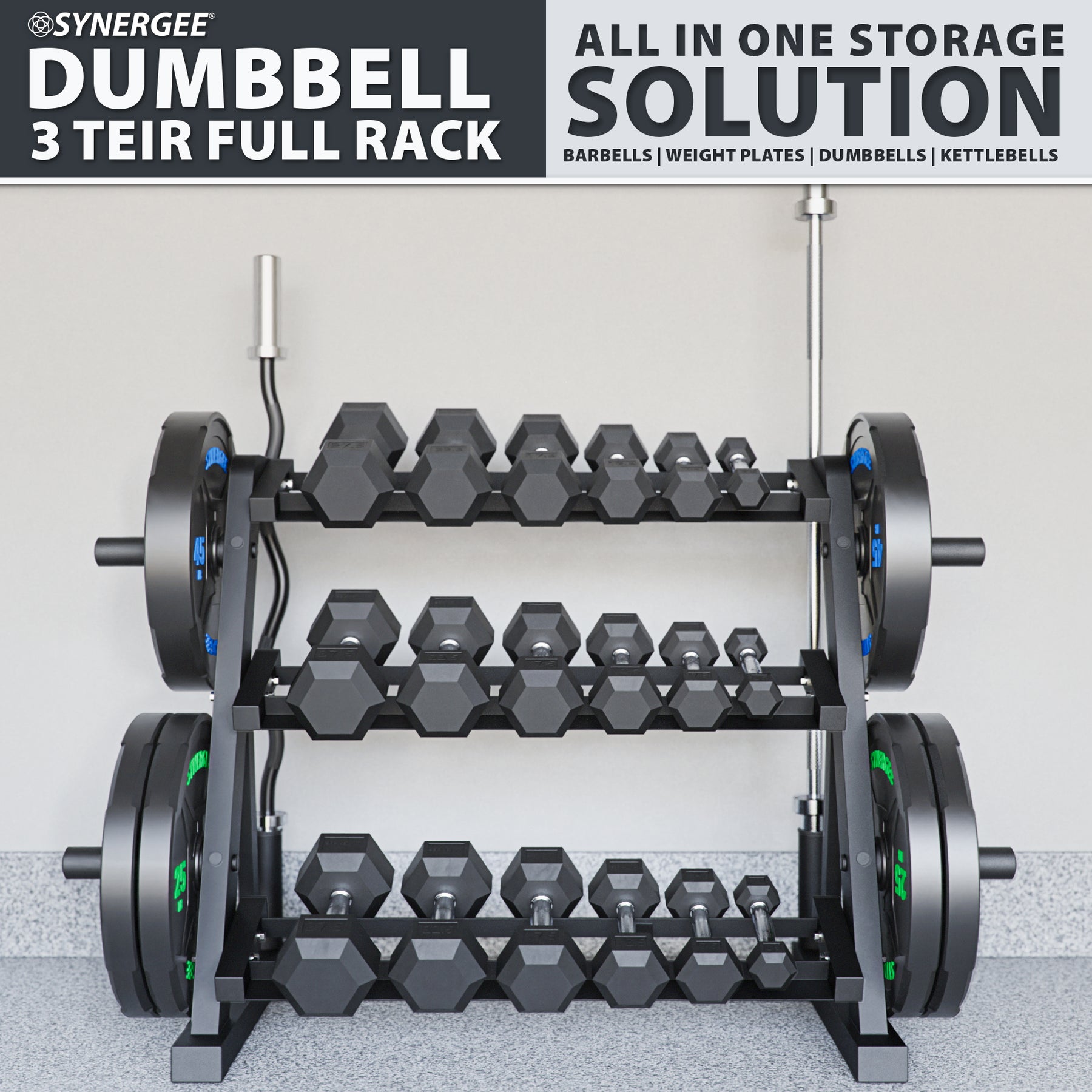 Weight Rack Synegee Dumbbell Kettlebell Ack Synegee Fitness