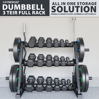 Synergee Dumbbell & Kettlebell Rack