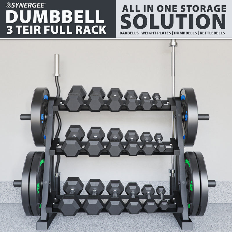 Synergee Dumbbell & Kettlebell Rack