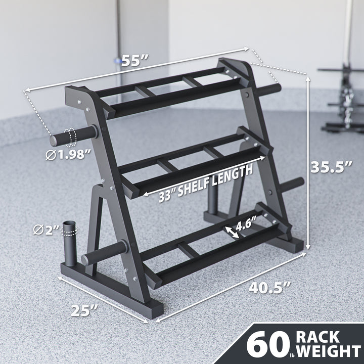 Synergee Dumbbell & Kettlebell Rack