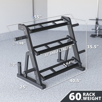Synergee Dumbbell & Kettlebell Rack