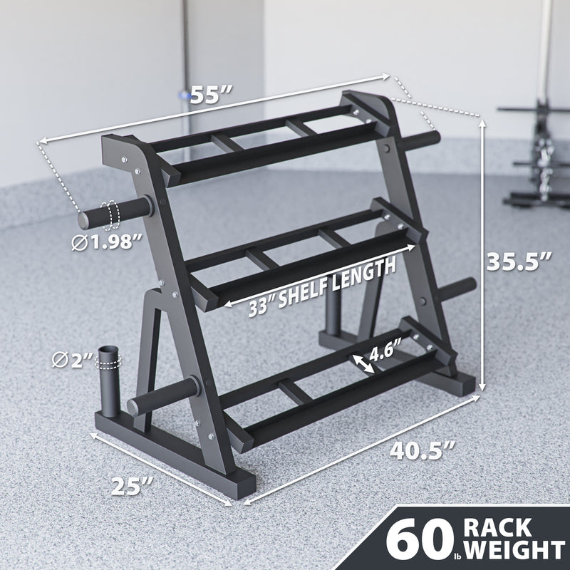 Synergee Dumbbell & Kettlebell Rack