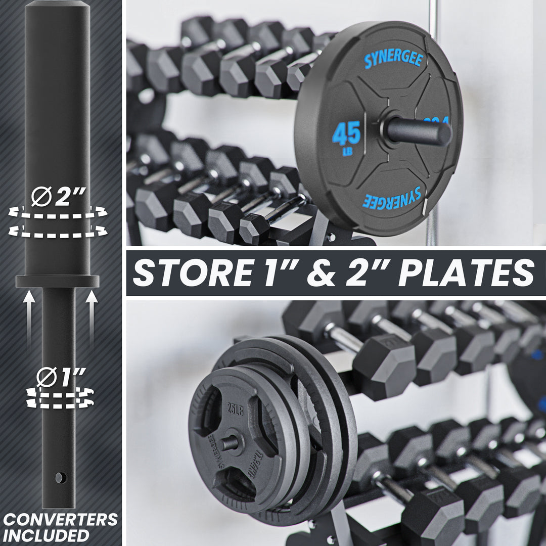 Synergee Dumbbell & Kettlebell Rack