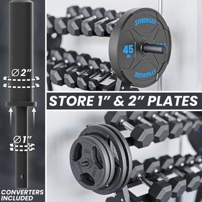 Synergee Dumbbell & Kettlebell Rack