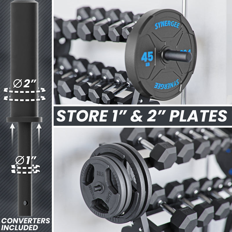 Synergee Dumbbell & Kettlebell Rack