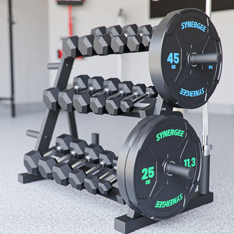 Synergee Dumbbell & Kettlebell Rack