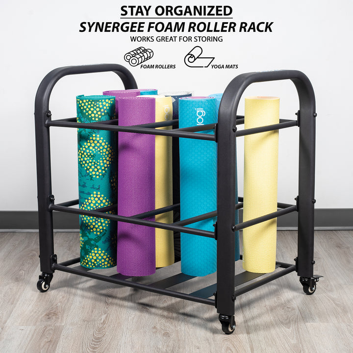 Synergee Yoga Mat Storage Roller Rack