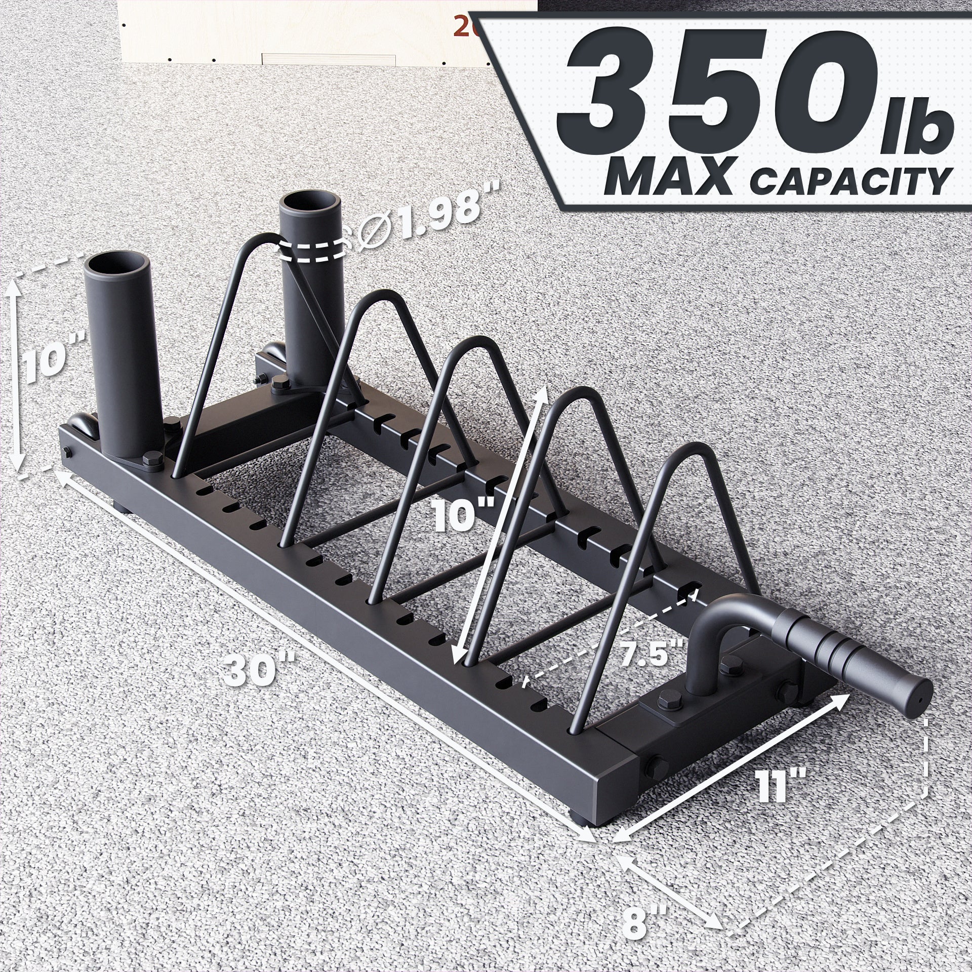 Synergee Horizontal Plate Storage Rack | Synergee Fitness Canada