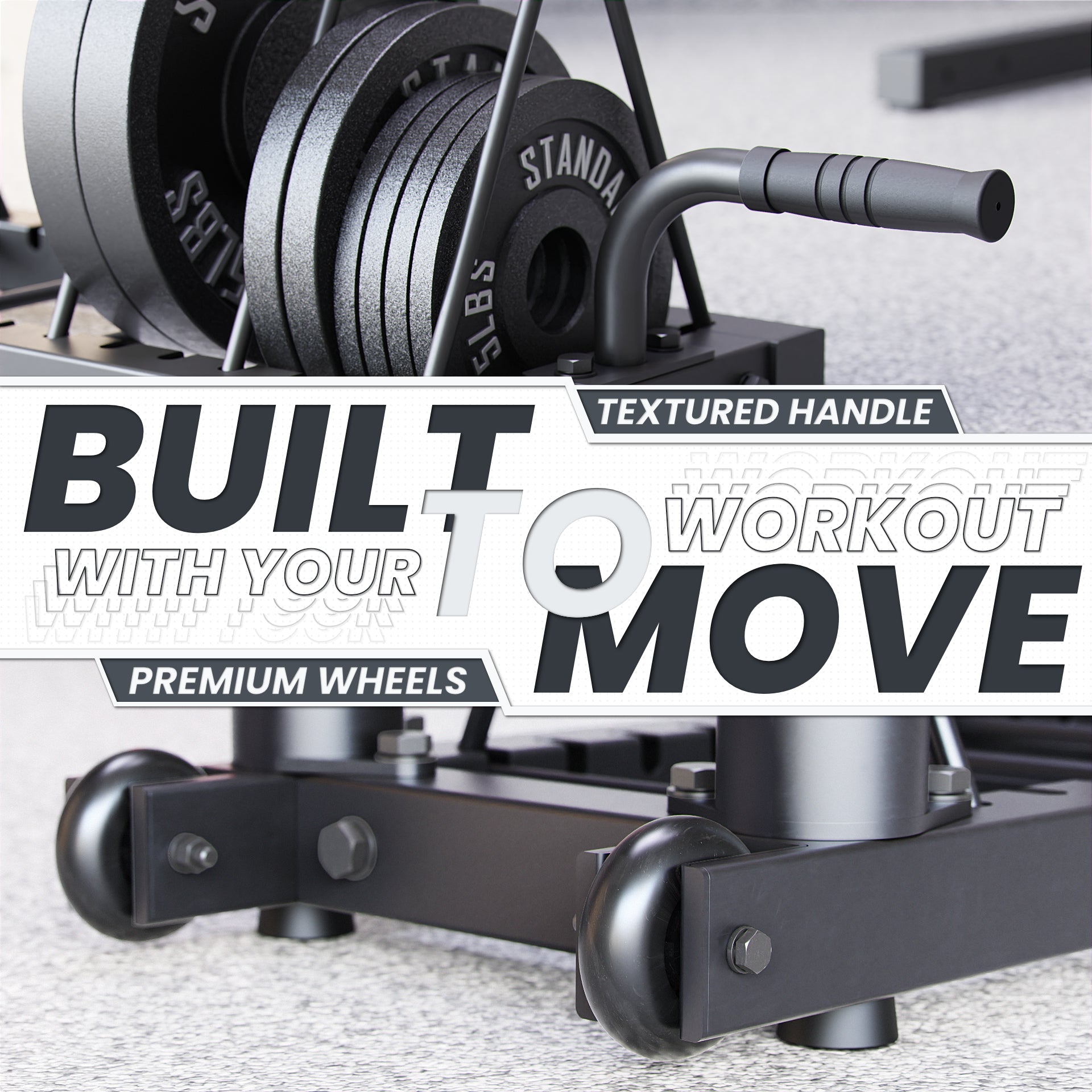 Synergee Horizontal Plate Storage Rack | Synergee Fitness Canada